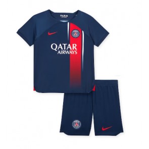 Paris Saint-Germain Domaci Dres za Dječji 2023-24 Kratak Rukavima (+ kratke hlače)